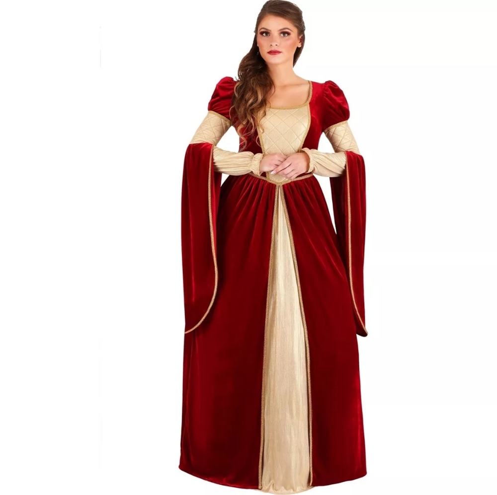 Halloween Queen Dress with Gold Accents